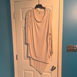 Free People Asymmetrical white Top